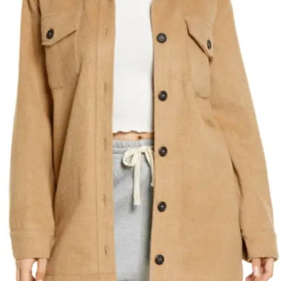 Thread & Supply Jackets & Blazers - 🏷 *NWT* Thread & Supply Camel Flannel Jacket Shacket 🍂✨